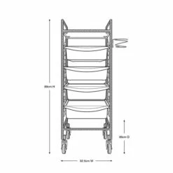 Barber Culture Chiswick Barber Trolley 10 Barber Culture Chiswick Barber Trolley -Swan Sales Shop AM BC1045 3