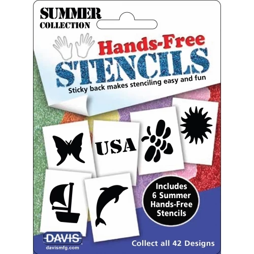 Davis Hands-Free Stencils (Summer) -Swan Sales Shop DA ST90412