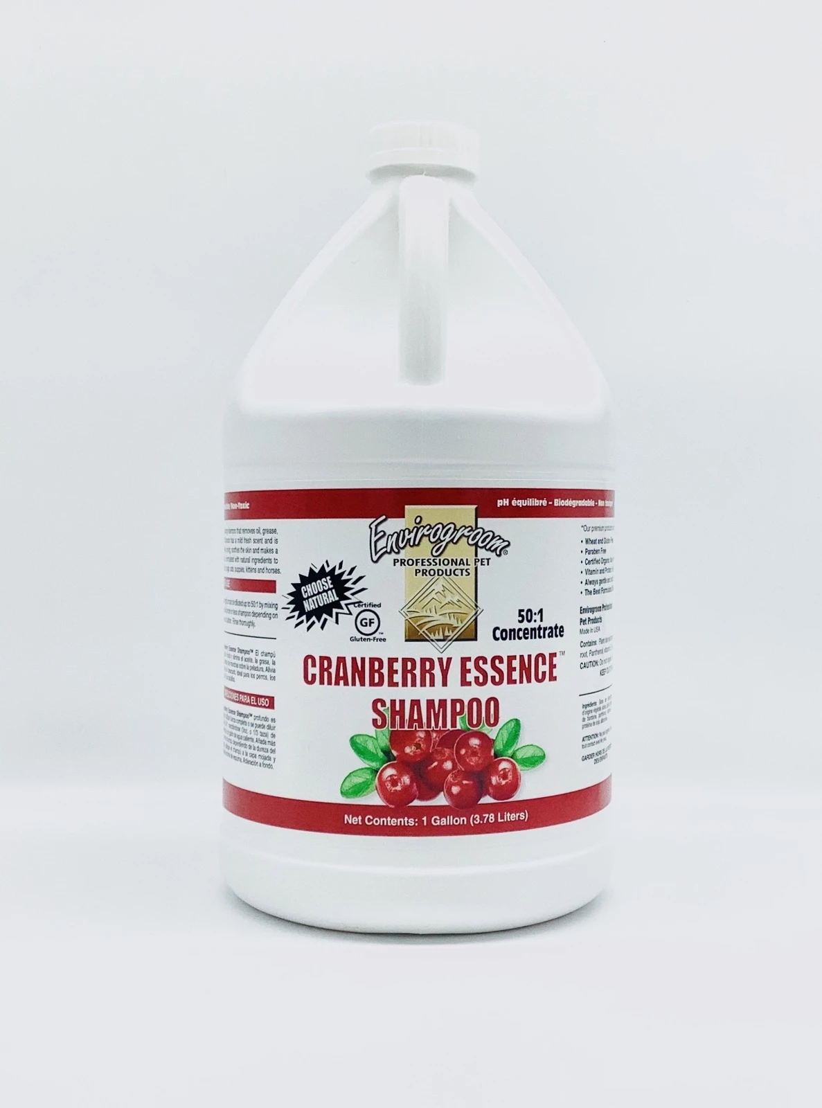 Envirogroom Cranberry Essence Shampoo 50:1 Concentrate 1 Gallon 3 Envirogroom Cranberry Essence Shampoo 50:1 Concentrate 1 Gallon