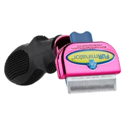 Furminator DeShedding Tool - Small Cat Short Hair Metallic [Pink] -Swan Sales Shop FU 01223 2