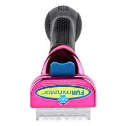 Furminator DeShedding Tool - Small Cat Short Hair Metallic [Pink] -Swan Sales Shop FU 01223 3