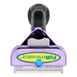 Furminator DeShedding Tool - Large Cat Long Hair Metallic [Purple] -Swan Sales Shop FU 01226 3