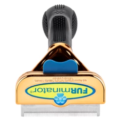 Furminator DeShedding Tool - Medium Dog Short Hair Metalic [Rose Gold] -Swan Sales Shop FU 02515 3