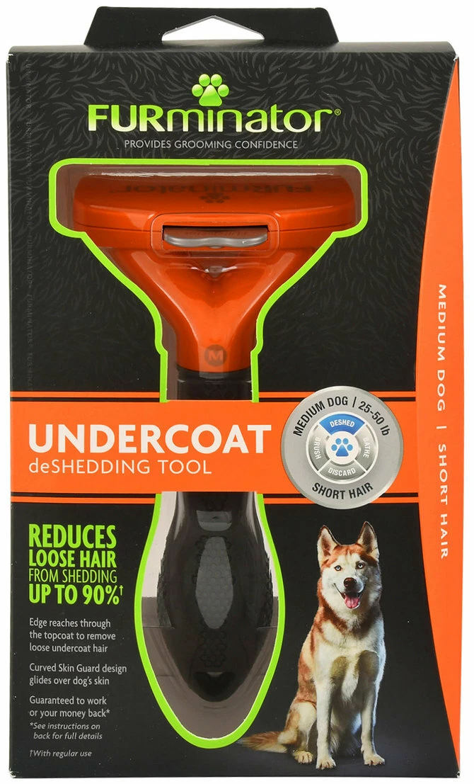 Furminator Undercoat DeShedding Tool - Medium Dog Short Hair 3 Furminator Undercoat DeShedding Tool - Medium Dog Short Hair