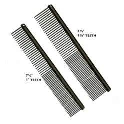 Anti-Static Etched Back Finishing Comb 7.5", Fine / Coarse, 1.5" Teeth