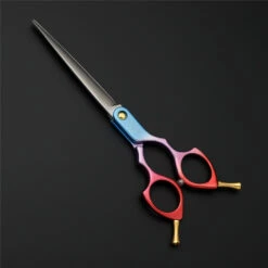 Groomtech Hummingbird Asian Fusion Straight Shears 6.5" [Blue Purple Red] -Swan Sales Shop GT HU265SY 2