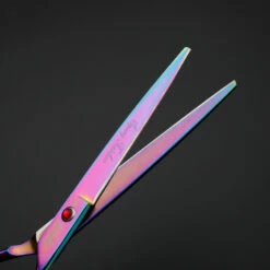 Groomtech Spring Rainbow Pet Grooming Scissors Kit, Set Of 4 With Comb -Swan Sales Shop GT SP870 Set4 3