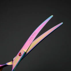 Groomtech Spring Rainbow Pet Grooming Scissors Kit, Set Of 4 With Comb -Swan Sales Shop GT SP870 Set4 7