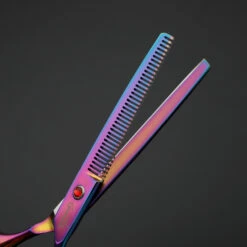 Groomtech Spring Rainbow Pet Grooming Scissors Kit, Set Of 4 With Comb -Swan Sales Shop GT SP870 Set4 9