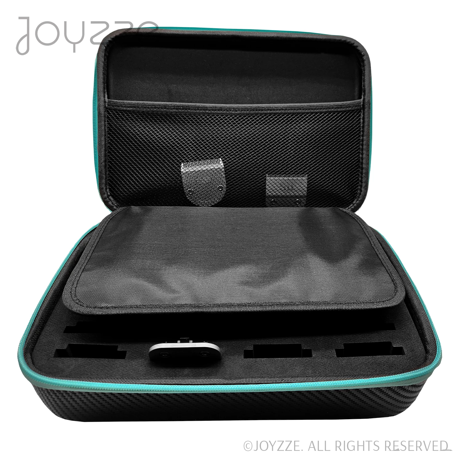 Joyzze Hard Blade Storage Case Fits 22 Blades - Neon Teal 7 Joyzze Hard Blade Storage Case Fits 22 Blades - Neon Teal - Image 5