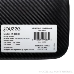 Joyzze 6 Wide Blade + 4 Wide Comb With Stoage Case - Red -Swan Sales Shop JY 99087 6