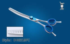 KKO Japanese Scissors Curved Chunker With 18 Flat Teeth 6.5"