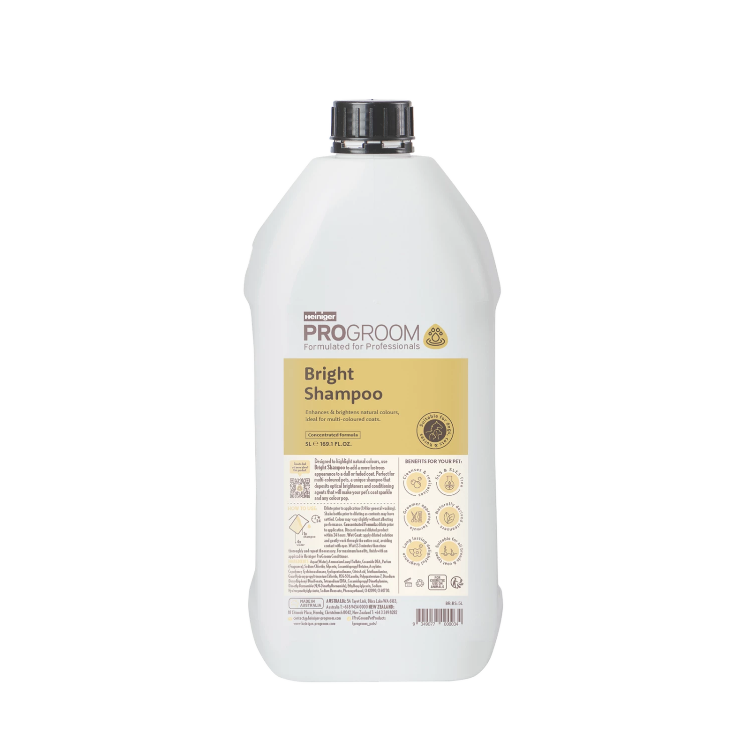 Progroom Brightening Shampoo 5L 3 Progroom Brightening Shampoo 5L