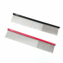 Shernbao Professional Pet Comb 18.7cm [Black] -Swan Sales Shop S GSC187 BK 2