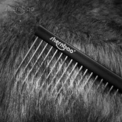 Shernbao Professional Pet Comb 24cm [Black] -Swan Sales Shop S GSC245 BK 4