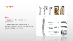 Shernbao Self-Cleaning Pet Brush Kit For Vacuum Cleaners 15 Shernbao Self-Cleaning Pet Brush Kit For Vacuum Cleaners -Swan Sales Shop S SMDC KIT 3