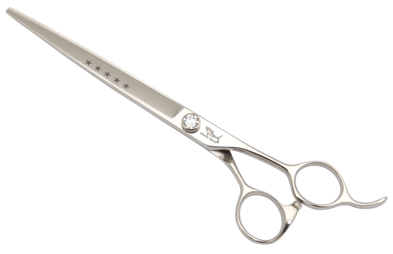 Shark Teeth 5 Star 8" Straight Scissors 3 Shark Teeth 5 Star 8" Straight Scissors