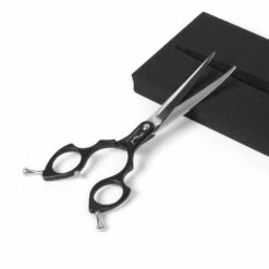 Shark Teeth Asian Fusion Shear Curved 6.25" [Black]