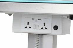 Aeolus LED Lighting Pedestal Lifting Table With Under Table Wheels -Swan Sales Shop T FT893 2