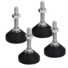 Set Of 4 Ball Jointed Adjustable Levelling Rubber Feet -Swan Sales Shop T FTP808RF