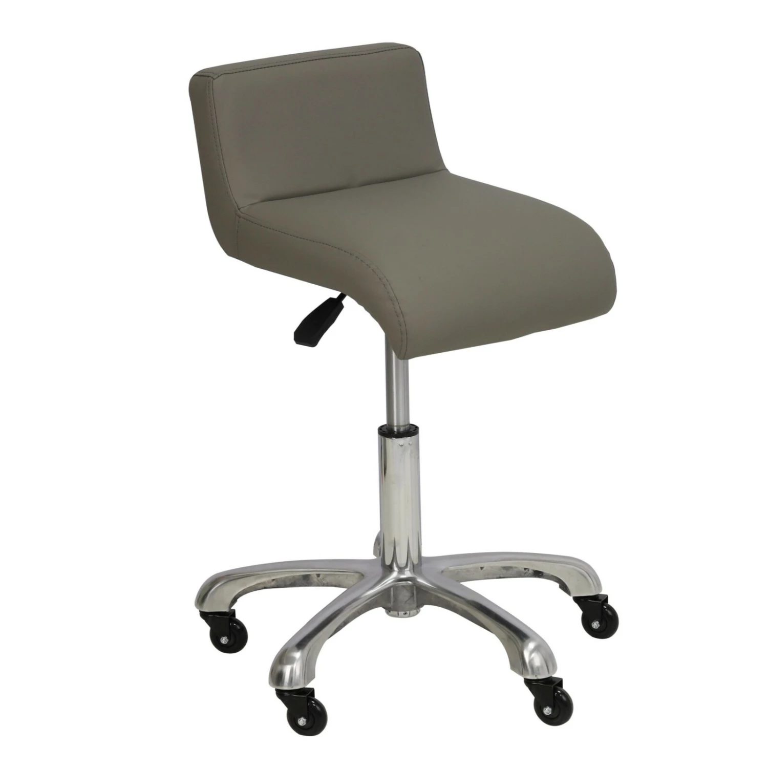 Groomer's Modern Groomer Stool With Square Cushion And Waist Support (Grey) 3 Groomer's Modern Groomer Stool With Square Cushion And Waist Support (Grey)