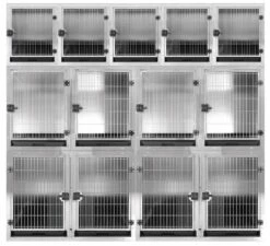 Aeolus KA505T Stainless Steel Modular Cage - Large -Swan Sales Shop T KA505TL 201 4