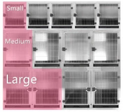 Aeolus KA505T Stainless Steel Modular Cage - Medium -Swan Sales Shop T KA505TM 201 2