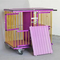 Aeolus 4-Berth Show Trolley With 4" Nylon Wheels - Large [Gold And Purple] -Swan Sales Shop T KB511NAF GP Kit 6