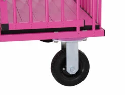 Aeolus 4-Berth Show Trolley With 6" Rubber Wheels - Large [Pink] -Swan Sales Shop T KB511NAF PK Kit6W 2