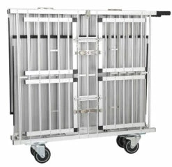 Aeolus 4-Berth Show Trolley With 4" Nylon Wheels - Large [Silver] -Swan Sales Shop T KB511NAF SL Kit 3