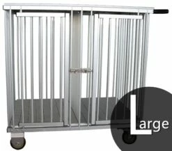 Aeolus 2-Berth Show Trolley With 4" Nylon Wheels - Large [Black]