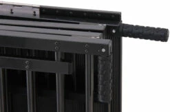 Aeolus 2-Berth Show Trolley With 6" Rubber Wheels - Large [BLACK] -Swan Sales Shop T KB511NAT BK Kit6W 3