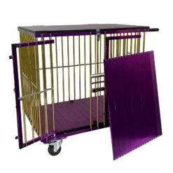 Aeolus 2-Berth Show Trolley With 4" Nylon Wheels [Gold And Purple] -Swan Sales Shop T KB511NAT GP Kit 2