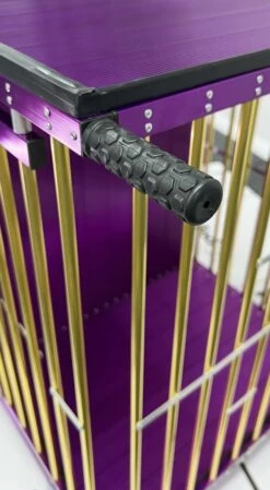 Aeolus 2-Berth Show Trolley With 4" Nylon Wheels [Gold And Purple] -Swan Sales Shop T KB511NAT GP Kit 6