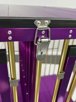 Aeolus 2-Berth Show Trolley With 6" Rubber Wheels [Gold And Purple] -Swan Sales Shop T KB511NAT GP Kit6W 4