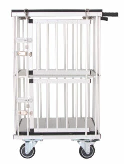 Aeolus 2-Berth Double Deck Show Trolley With 4" Nylon Wheels - XSmall [Pink] -Swan Sales Shop T KB514NAT PK Kit 3