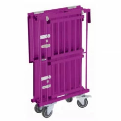 Aeolus 2-Berth Double Deck Show Trolley With 4" Nylon Wheels - XSmall [Purple] -Swan Sales Shop T KB514NAT PP Kit 6