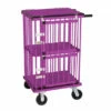 Aeolus 2-Berth Double Deck Show Trolley With 6" Rubber Wheels - XSmall [Purple]