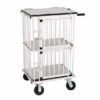 Aeolus 2-Berth Double Deck Show Trolley With 6" Rubber Wheels - XSmall [Silver] -Swan Sales Shop T KB514NAT SL Kit6W