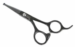 Swan Facial Scissors Round Tip 4.5" [Black]