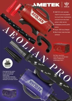 Aeolus Aeolian PRO Grooming Blaster Dryer With Heater - Blue Purple -Swan Sales Shop T TD901GTP PP 2