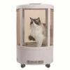 KissGrooming Mini Pet Drying Cabinet TD909R For Cat - Round -Swan Sales Shop T TD909R