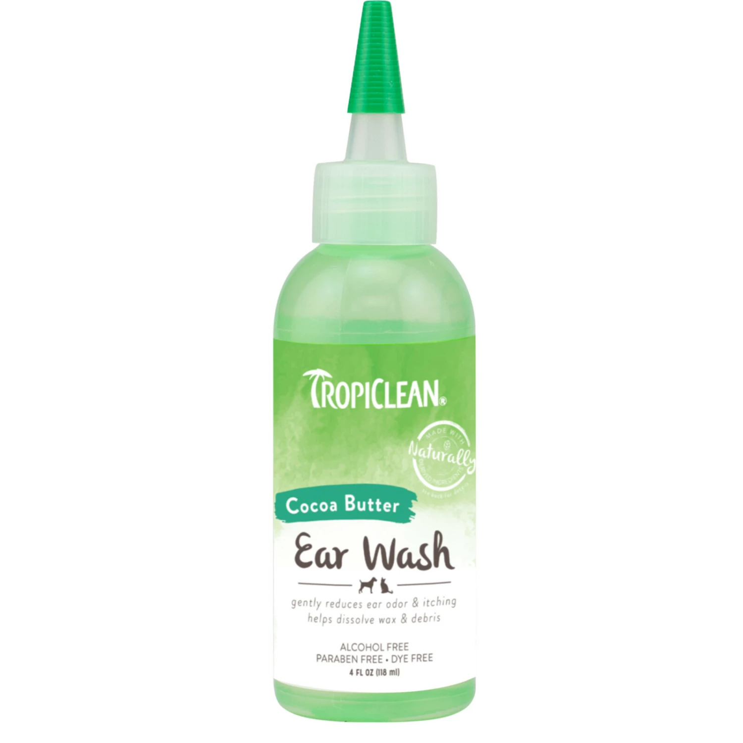 TropiClean Alcohol Free Ear Wash Cleaner 118ml 2 TropiClean Alcohol Free Ear Wash Cleaner 118ml